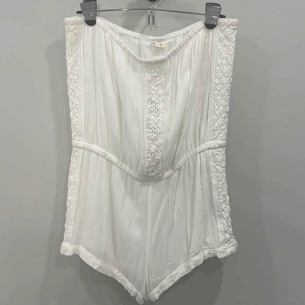 Surf brand white casual romper